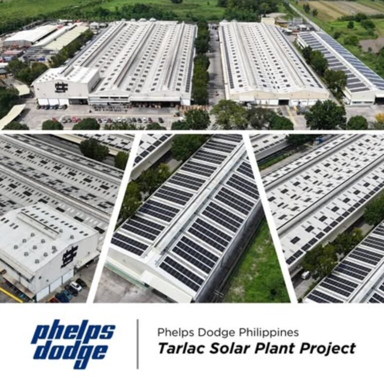Phelps Dodge Philippines Powers Tarlac Plant with Solar Energy